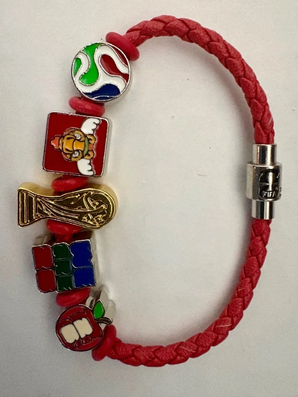 WORLD CUP 2026 Fan Fav BOFA Bracelet with Gold Trophy, FIFA & Soccer Charms!